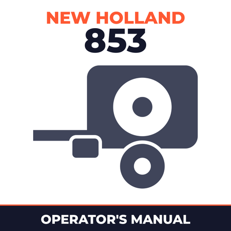 New Holland 853 Round Baler Operator's Manual