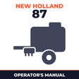 New Holland 87 Baler Operator's Manual