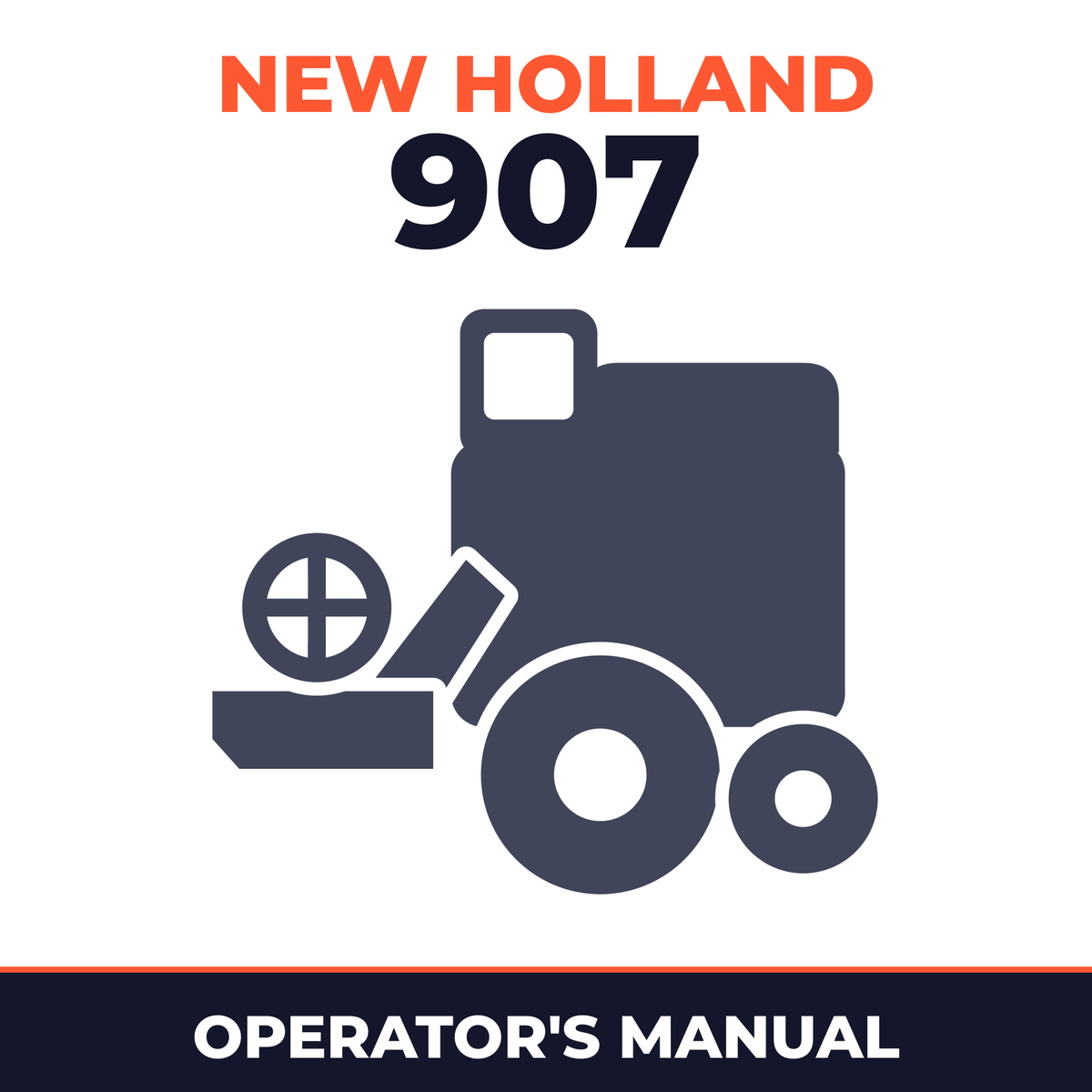 New Holland 907 Combine Operator's Manual