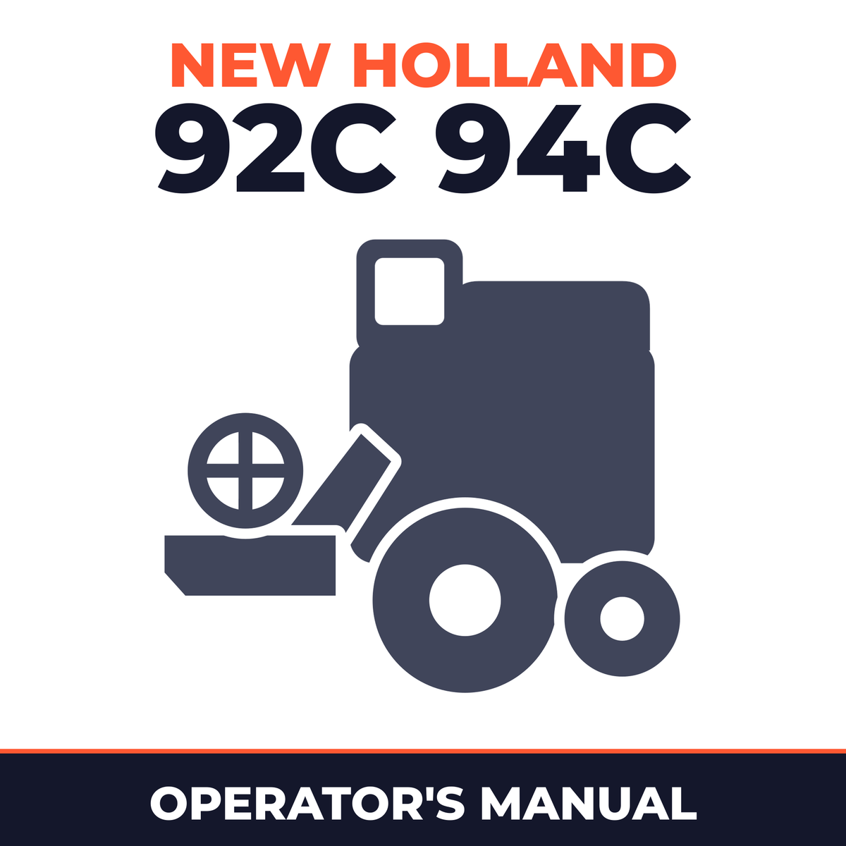 New Holland 92C 94C Combine Operator's Manual
