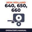 New Holland Bale COMMand For Twine & NET Wrap 640 650 660 Round Baler Operator's Manual