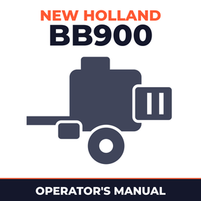 New Holland BB900 Baler Operator's Manual