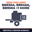 New Holland BB930A BB940A BB950A BB960A Baler Service & Repair Manual