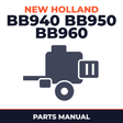 New Holland BB940 BB950 BB960 Baler Parts Manual