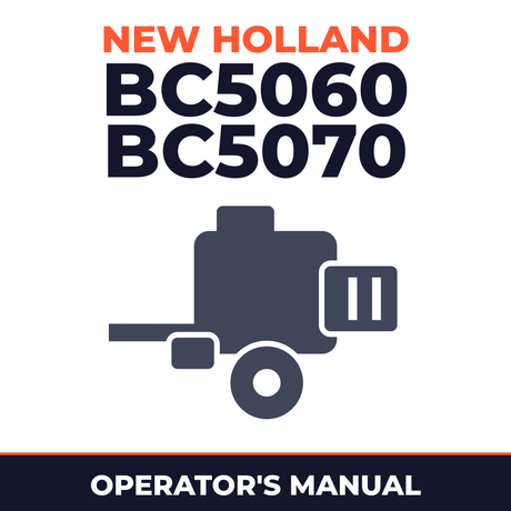 New Holland BC5060 BC5070 Baler Operator's Manual