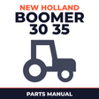 New Holland Boomer 30 35 Compact Tractor Parts Manual