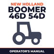 New Holland Boomer 46D 54D Tractor Operator's Manual