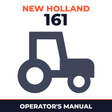 New Holland CE 161 Tractor Operator's Manual