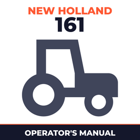New Holland CE 161 Tractor Operator's Manual