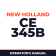 New Holland CE 345B Operators Manual