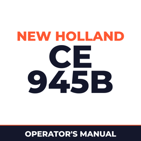 New Holland CE 945B Operators Manual