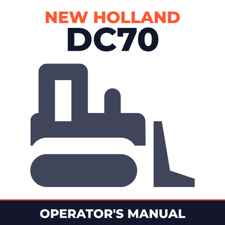 New Holland CE DC70 Operators Manual