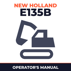New Holland CE E135B Operators Manual