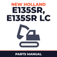 New Holland CE E135SR, E135SR LC Parts Catalog