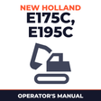 New Holland CE E175C, E195C Operators Manual