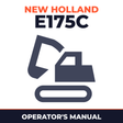 New Holland CE E175C Operators Manual
