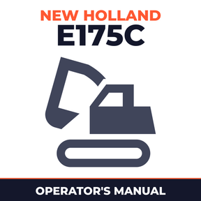 New Holland CE E175C Operators Manual
