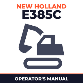 New Holland CE E385C Operators Manual