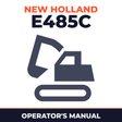 New Holland CE E485C Operators Manual