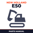 New Holland CE E50 Parts Catalog
