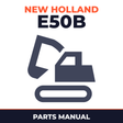 New Holland CE E50B Parts Catalog