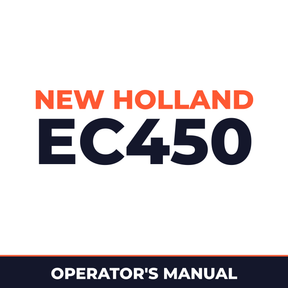New Holland CE EC450 Operators Manual