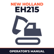 New Holland CE EH215 Operators Manual