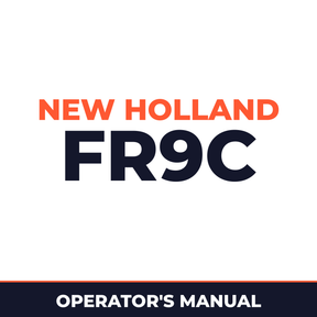 New Holland CE FR9C Operators Manual