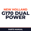 New Holland CE G170 Dual Power Parts Catalog