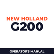 New Holland CE G200 Operators Manual