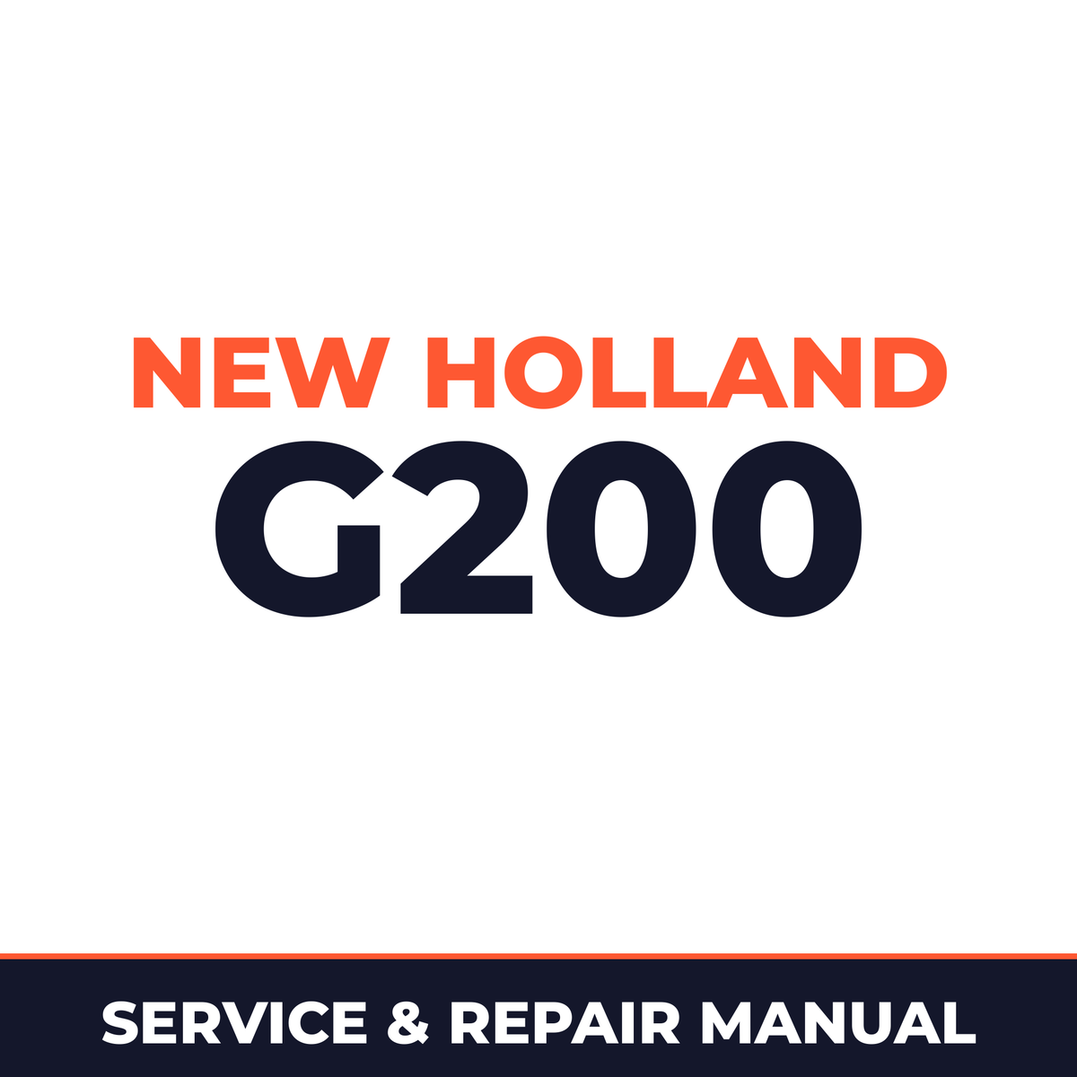 New Holland CE G200 Service Manual