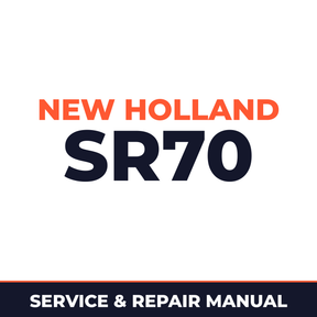 New Holland CE SR70 Service Manual