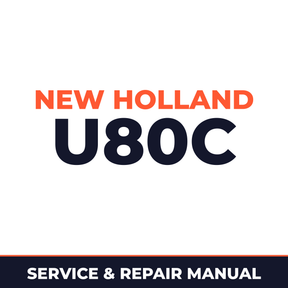 New Holland CE U80C Service Manual