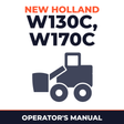 New Holland CE W130C, W170C Operators Manual
