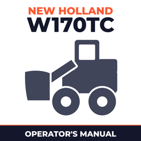New Holland CE W170TC Operators Manual