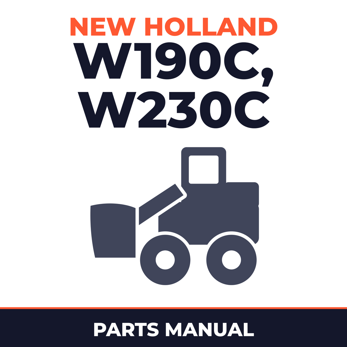 New Holland CE W190C, W230C Parts Catalog