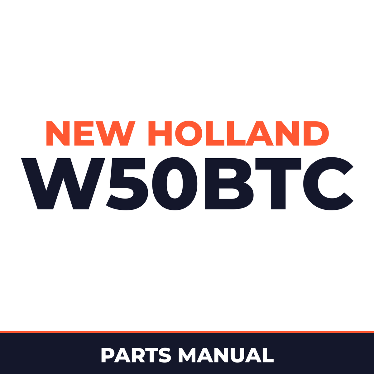 New Holland CE W50BTC Parts Catalog