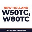 New Holland CE W50TC, W80TC Operators Manual