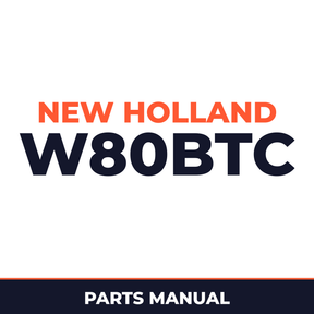 New Holland CE W80BTC Parts Catalog