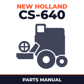 New Holland CS-640 Combine Parts Manual