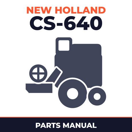 New Holland CS-640 Combine Parts Manual