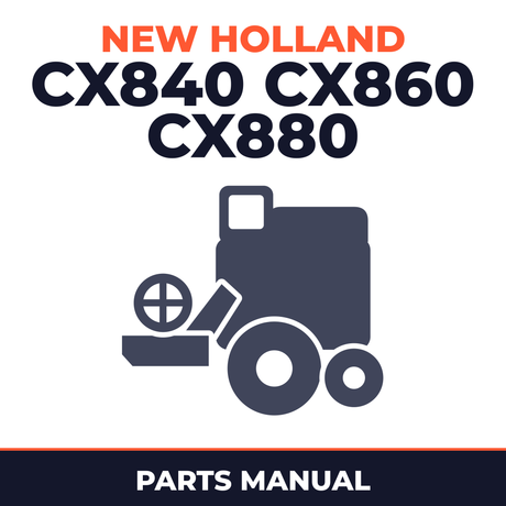 New Holland CX840 CX860 CX880 Combine Parts Manual