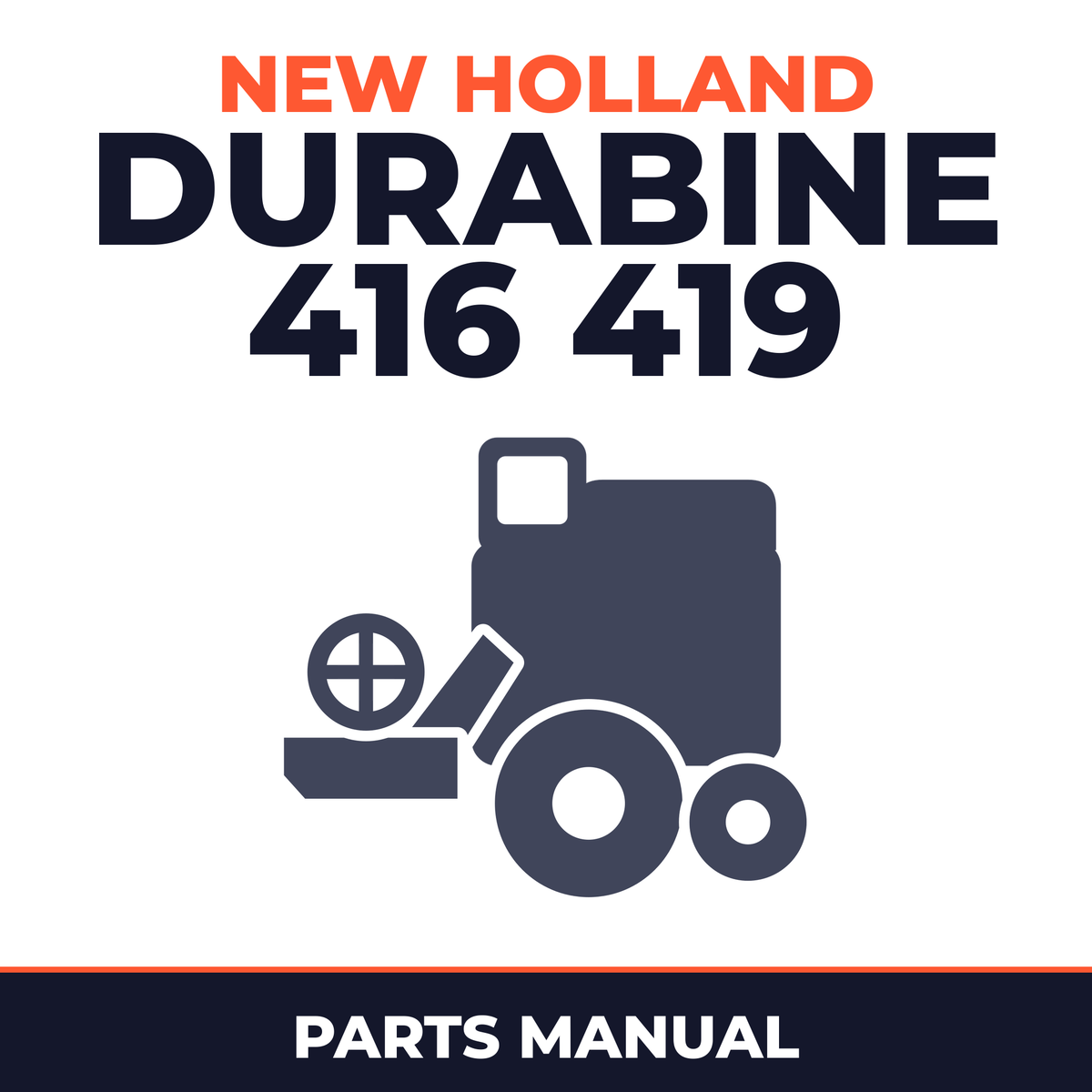 New Holland Durabine 416 419 Combine Parts Manual