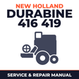 New Holland Durabine 416 419 Combine Service & Repair Manual