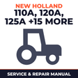 New Holland Farmall 110A 120A 125A 140A 70 80 90 95 JX55 JX60 JX65 JX70 JX75 JX80 JX90 JX95 MX180 MX200 MX Tractor Service & Repair Manual