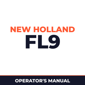 New Holland FL9 Operators Manual