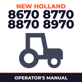 New Holland Ford 8670 8770 8870 8970 Tractor French Operator's Manual