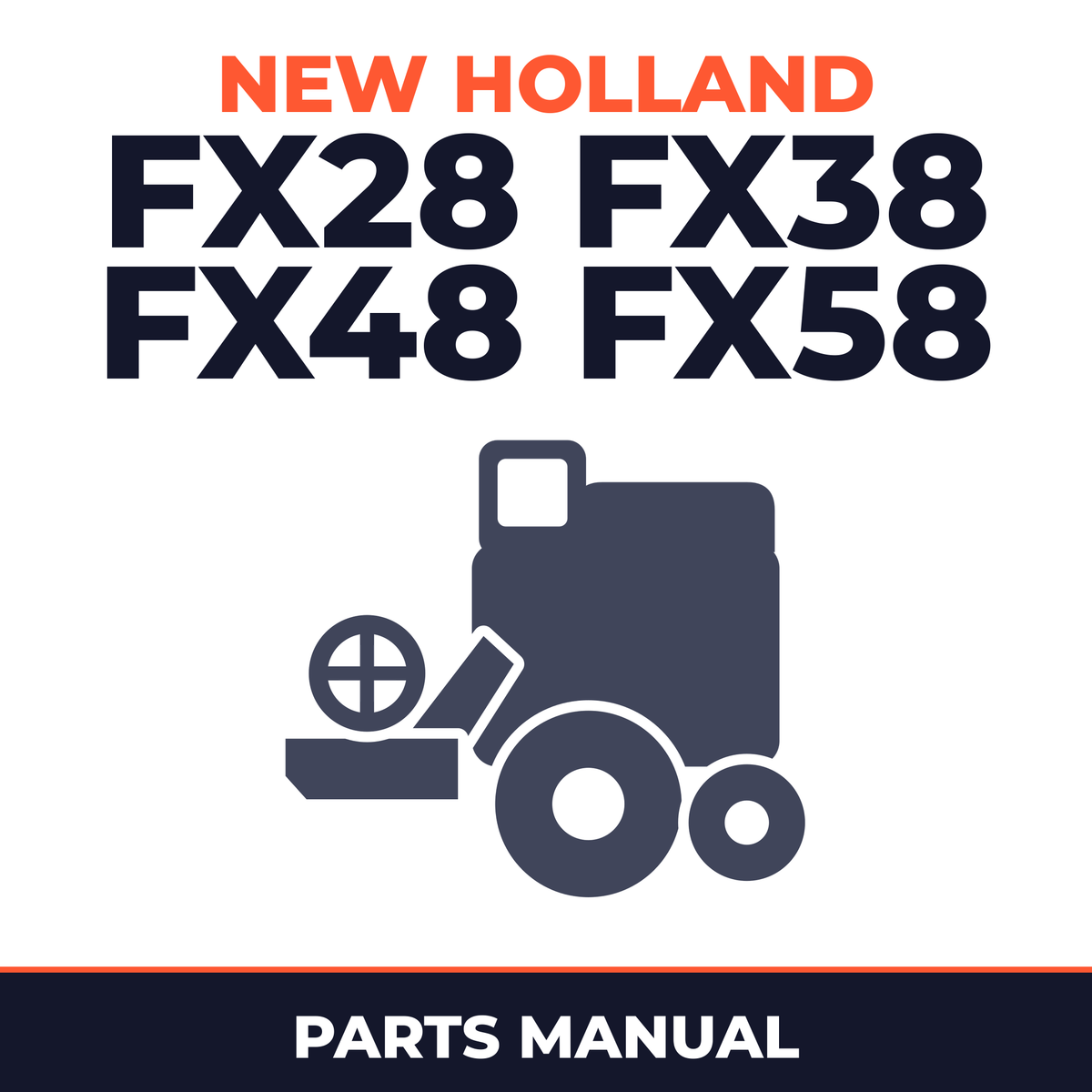 New Holland FX28 FX38 FX48 FX58 Combine Parts Manual