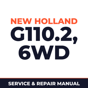 NEW HOLLand G110.2 G110.2 6WD Motor Grader Service Manual