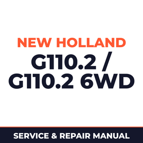 NEW HOLLand G110.2 / G110.2 6WD (Tier 2) GRADER Service Repair Manual